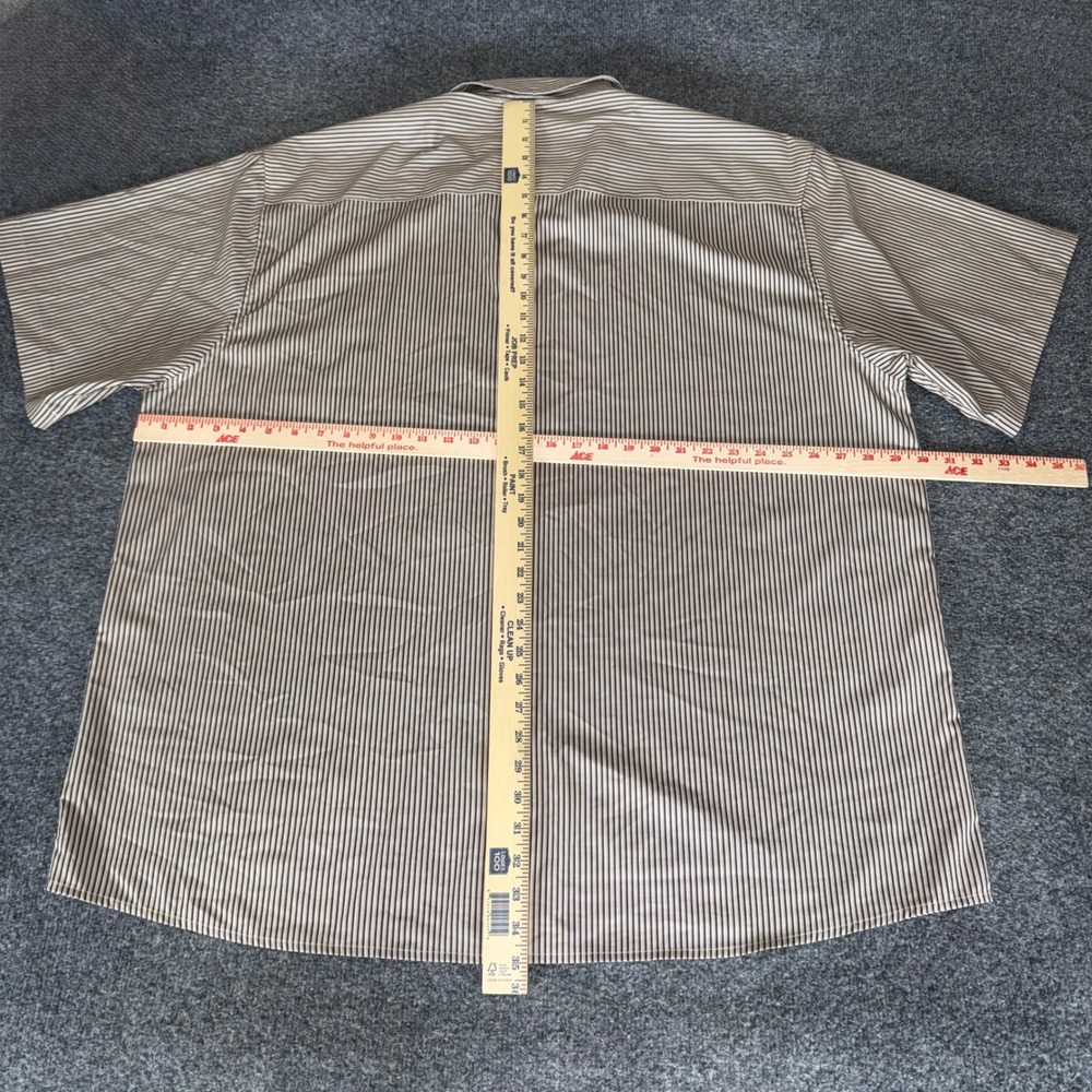 DIXXON Flannel Co The Benny Triple Stripe Shirt Mens 4XL Short Sleeve Button Up - Picture 5 of 8